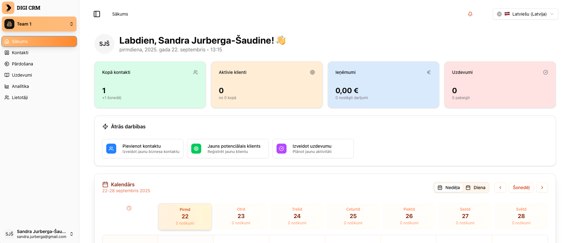 CRM Sistēmas izstrāde screenshot 2