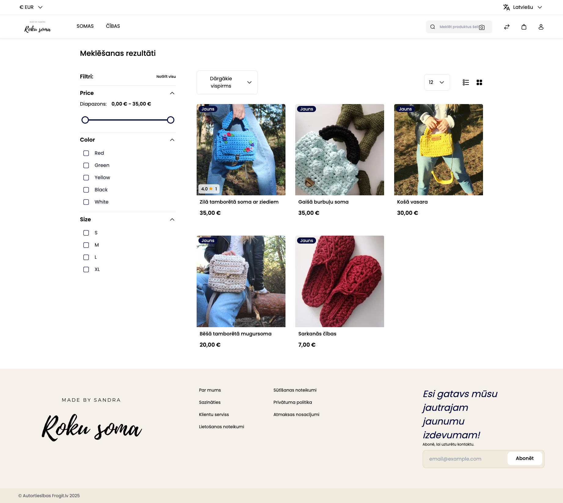 E-komercijas platforma screenshot 1