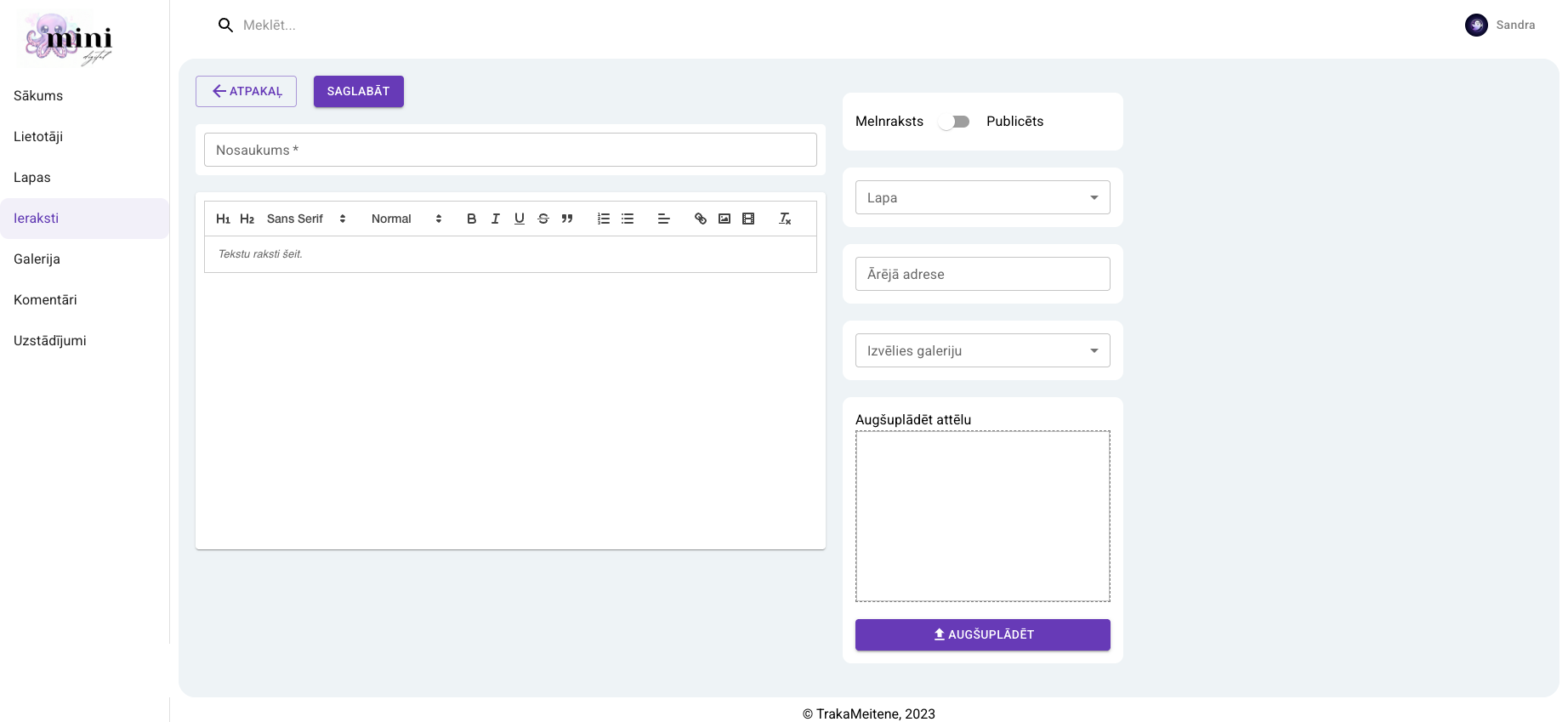MiniDigital / CMS izstrāde screenshot 1