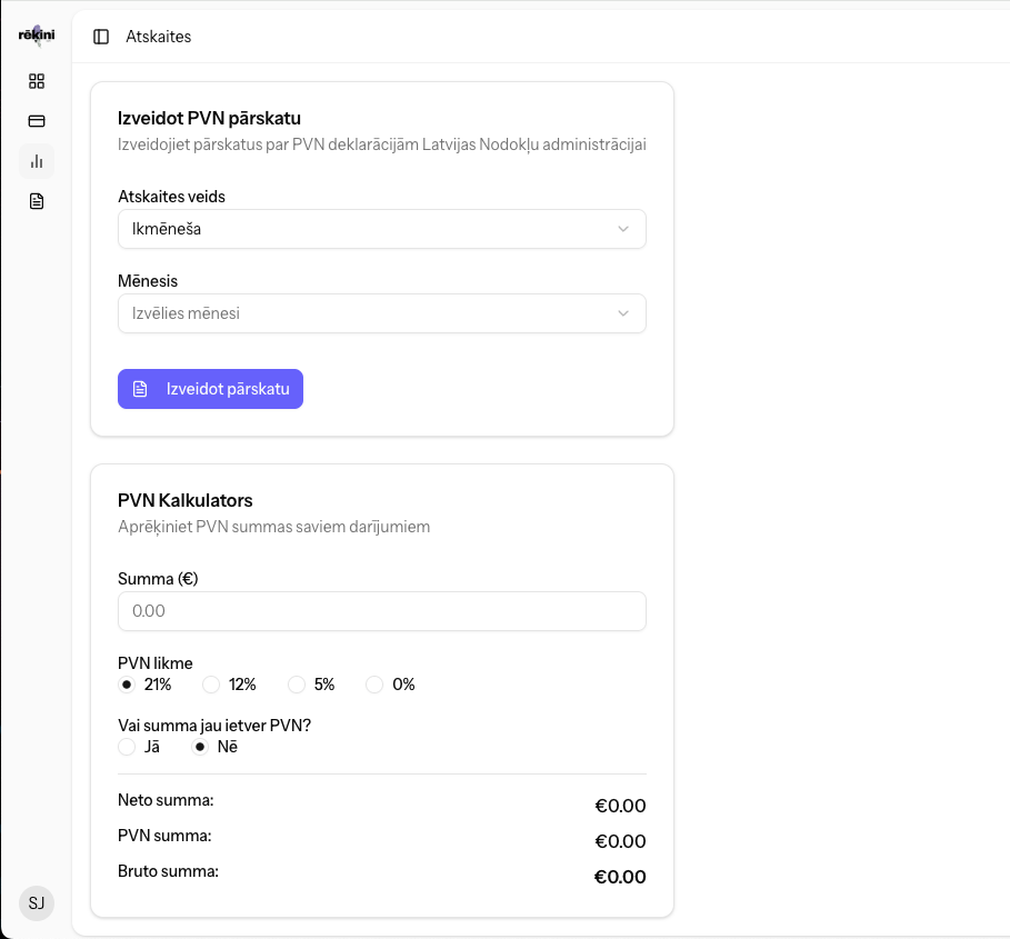 Rēķinu Pārvaldības Sistēma screenshot 2